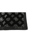 GUESS Fynna Kefiah Scarf 125X125 Coal Logo