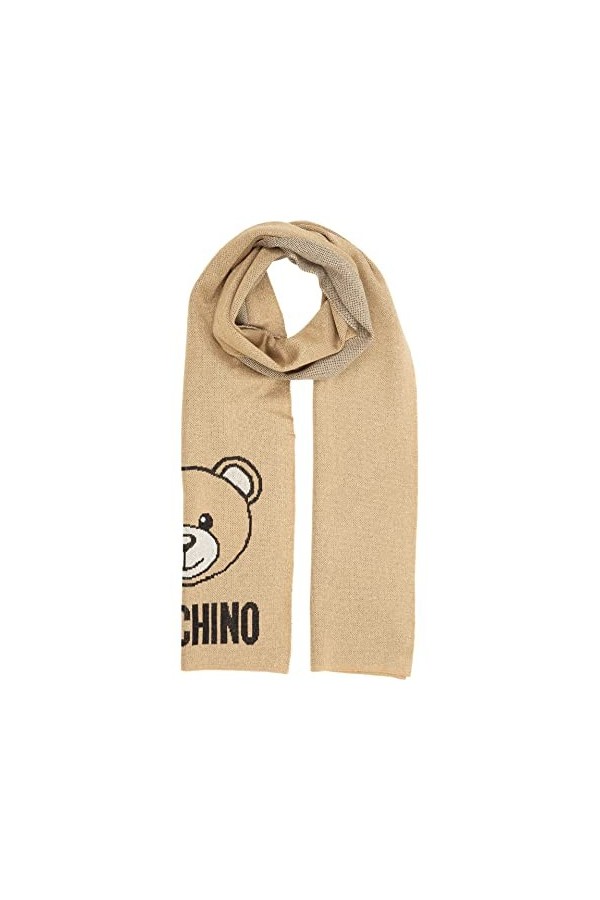 MOSCHINO femme Teddy bear écharpe brown
