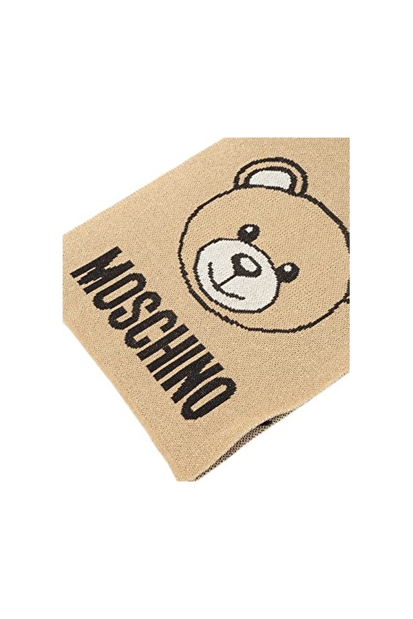 MOSCHINO femme Teddy bear écharpe brown