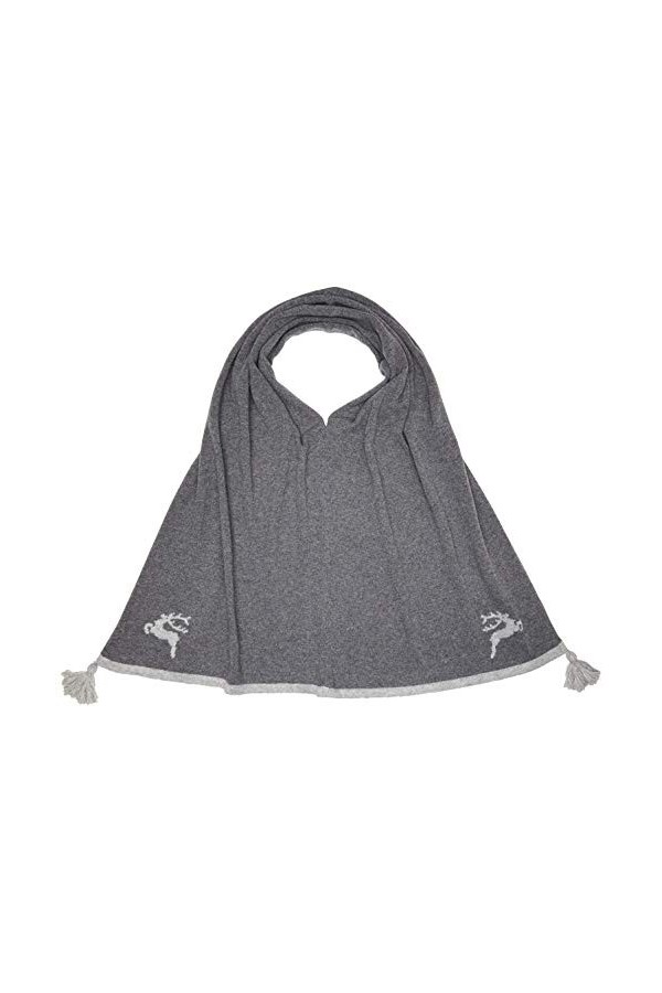 Berwin & WOLFF 18632_2939 Écharpe à tricoter pour femme Gris 160 x 180 cm