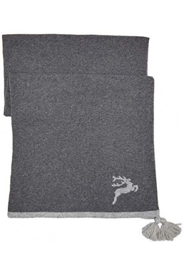 Berwin & WOLFF 18632_2939 Écharpe à tricoter pour femme Gris 160 x 180 cm