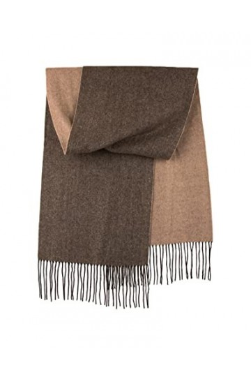 SEECOSY Écharpe 100% Cachemire - Écharpe Chaude et Douce Tartan à Carreaux, Cadeau pour Homme et Femme