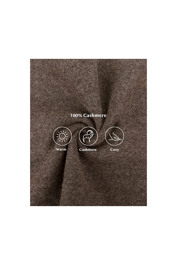 SEECOSY Écharpe 100% Cachemire - Écharpe Chaude et Douce Tartan à Carreaux, Cadeau pour Homme et Femme