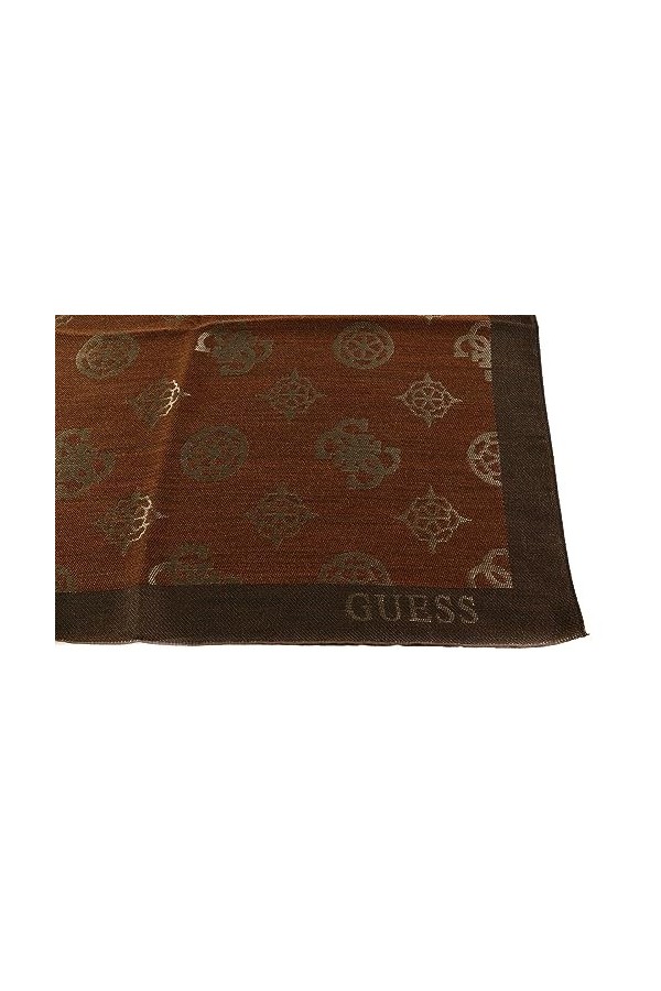 GUESS Fynna Kefiah Scarf 125X125 Mocha Logo