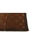 GUESS Fynna Kefiah Scarf 125X125 Mocha Logo