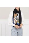 Moschino Écharpe 30745 Noir Teddy Bear Logo, Noir , Taille unique