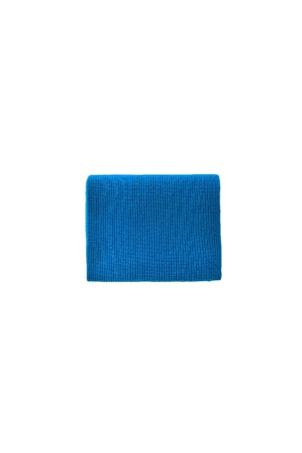 Hdhdeueh Écharpe tricotée en cachemire de couleur unie pour femme - Écharpe chaude et épaisse en laine, bleu lac, taille uniq