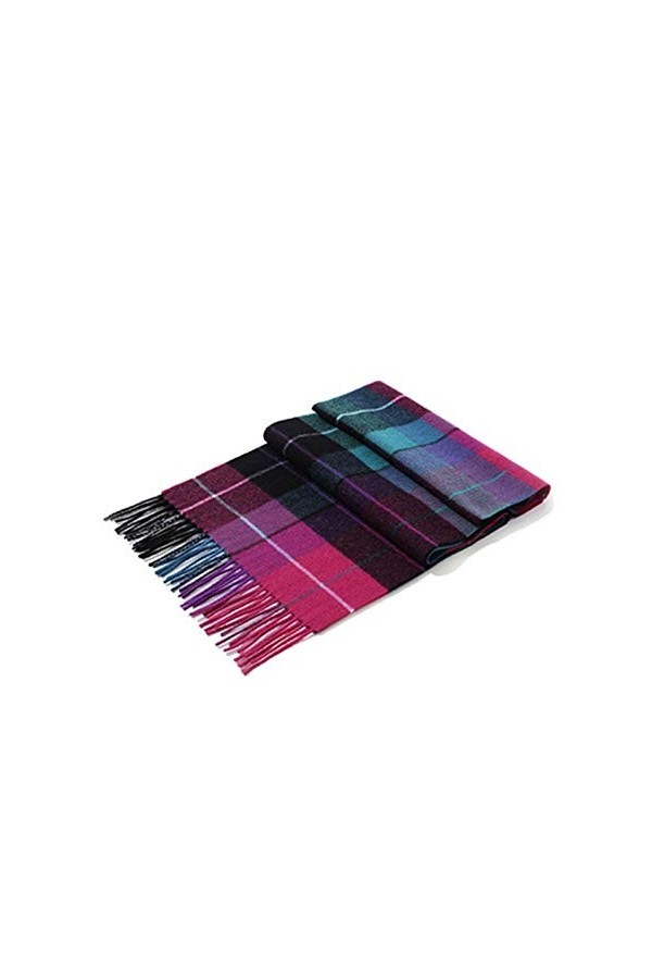 zhangmeiren Laine Écharpe en Velours Écharpe Femme Automne Et Hiver Modèles Britanniques Classiques Bien Fin Bavoir Tendance 