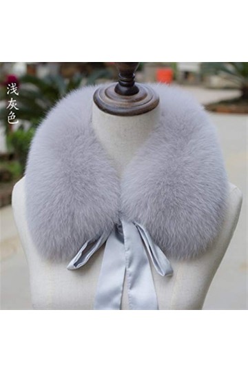 TYXL Foulard de Soie Femme, Écharpe Femmes Fourrure Écharpe Col Dames Hiver Nouveau Ruban Écharpe Manteau Collier Mode Chauss