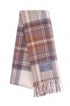 The Tartan Blanket Co. Écharpe oversize en laine dagneau - Stewart Natural Dress Tartan