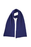 Écharpe tricotée en 50% Cachemire recyclé, pour hommes/femmes, fabriqué en Italie Bleu marine 