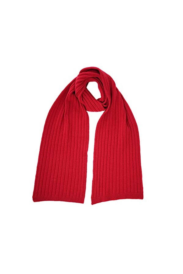 Écharpe tricotée en 50% Cachemire recyclé, pour hommes/femmes, fabriqué en Italie Bleu marine 