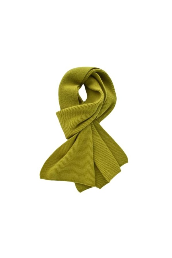 Hdhdeueh Écharpe tricotée en cachemire pour femme - Couleur unie - Chaude et épaisse - Unisexe - Pour lhiver, Forest GN, tai