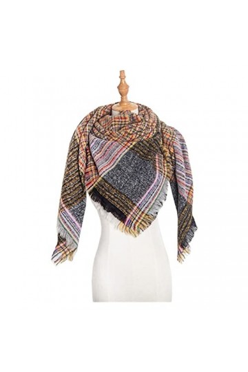 Écharpe pour femme Écharpe dhiver chaude pour femme Écharpe en cachemire Châle Écharpe de couverture rose épaisse pour femme