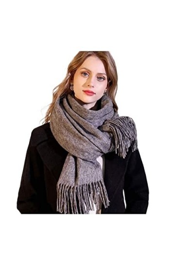 Ryakos éCharpe De Mode Écharpe Femme Pashmina Châles Wraps Écharpe Écharpe De Couleur Unie Écharpe DHiver Blue : D, Size : 