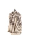 Écharpe Poncho pour Femme Motif à Carreaux Simple Écharpe Chaude de Style Européen et Américain Châle Femme Automne et Hiver 