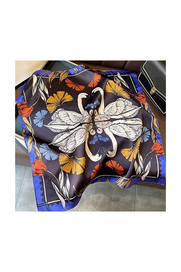 CHEWO Écharpes Multi-usages Écharpe légère Femmes Hommes Petite écharpe dimpression numérique carrée pour Femmes Couleur : 