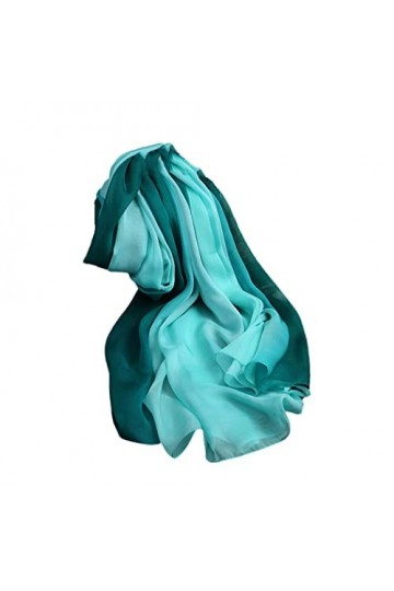 YIOLEAMP Foulard 100% pure soie pour femmes, écharpes carrées en soie à imprimé naturel pour dames