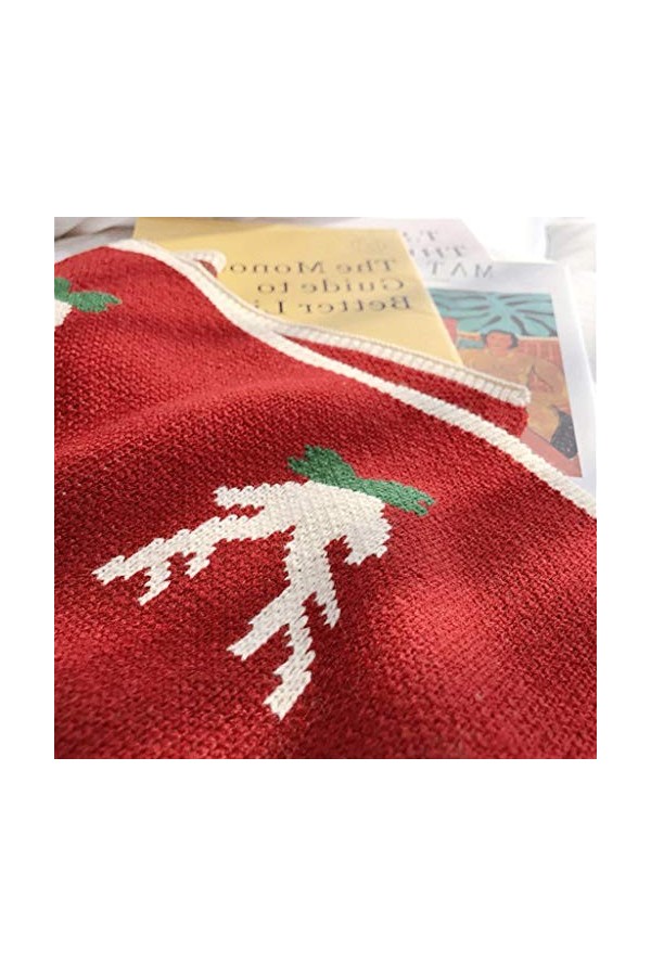 Femme Hiver Japonais Sauvage Mignon Rouge Laine étudiant Chaud écharpe tricotée écharpe Chaude