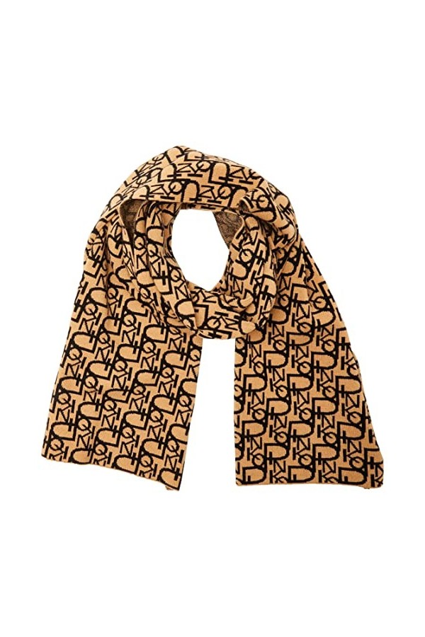 Pinko Friularo 1 écharpe Jacquard Mo, NI1_Rosa/Gris, Taille Unique Femme