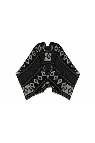 Replay Aw9306 Écharpe, Noir 1593 + Bleu Indigo + Gris Lt, L 150 X H 145 CM Femme