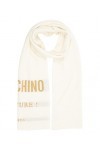MOSCHINO femme écharpe en laine white - gold