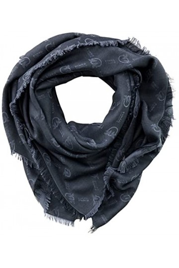 Pinko Brevis Écharpe Monogram Jacqua, CC7_Beige/Ecru, Taille Unique Femme