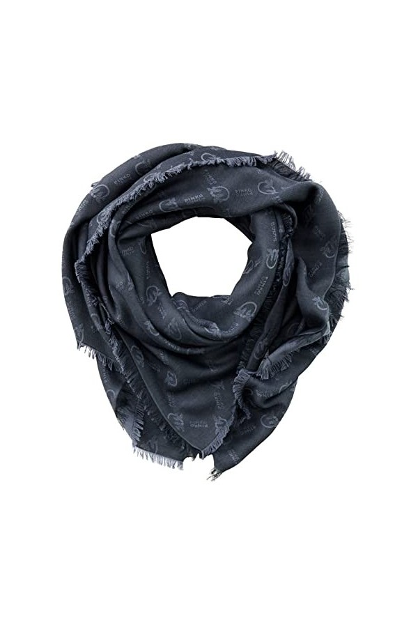 Pinko Brevis Écharpe Monogram Jacqua, CC7_Beige/Ecru, Taille Unique Femme