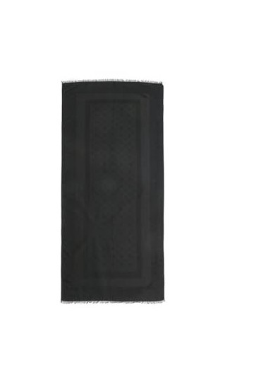 GUESS AW9412POL03 BLO Écharpe fantaisie 4G logo pivoine 80 x 180, multicolore, Taille unique