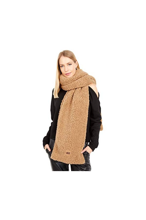 UGG Foulard de couleur caramel