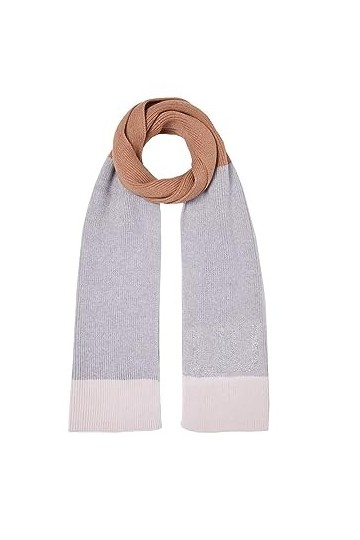 Liu Jo Écharpe étole 35 x 180 couleurs block stripes 2F3017 M0300 naturel, multicolore, Taille unique