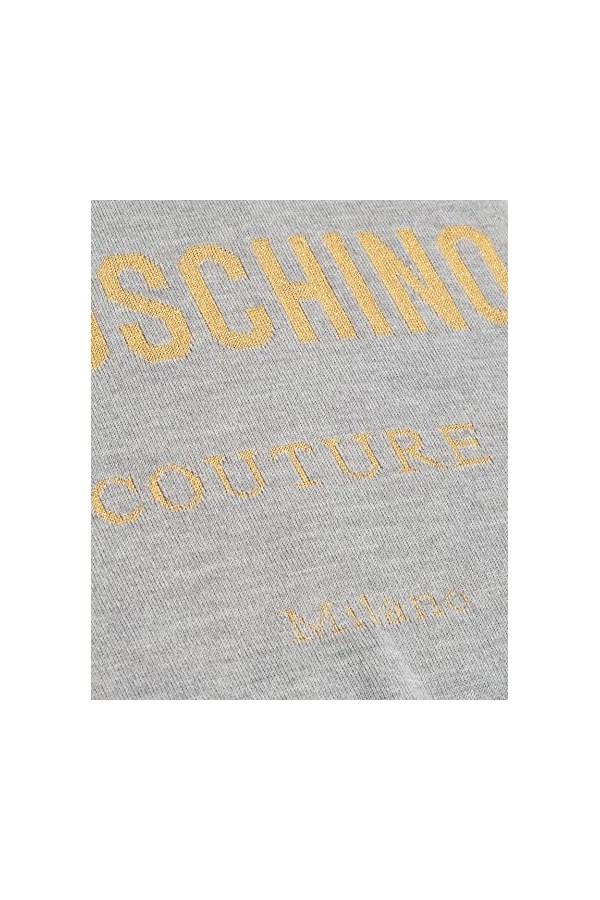 MOSCHINO femme écharpe en laine grey - gold