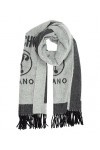 MOSCHINO femme Double question mark écharpe en laine grey