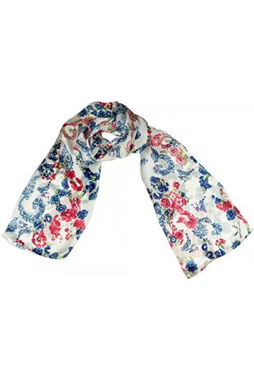 Shirin Sehan - Echarpe - Femme Bleu bleu/blanc Taille Unique