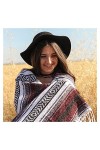 Écharpe Multifonction Écharpe Femmes Hiver Rayé Plaid Noir Chaud Pashmina Châles Wrap Femme Foulards Extérieur Couverture Fem