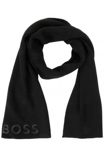 BOSS Lara_Scarf ÉCHARPE, Black1, ONESIZEZE Femme