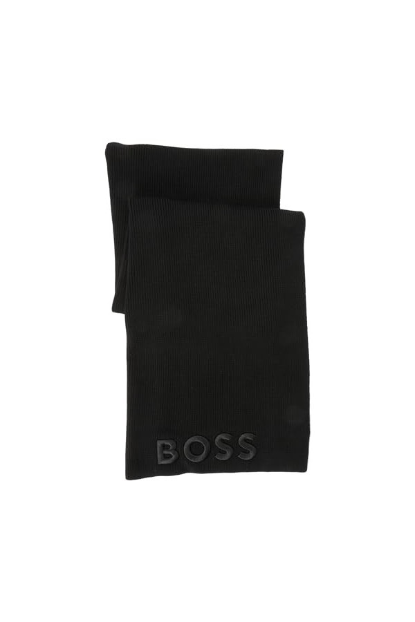 BOSS Lara_Scarf ÉCHARPE, Black1, ONESIZEZE Femme
