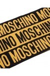 MOSCHINO femme écharpe en laine black - yellow