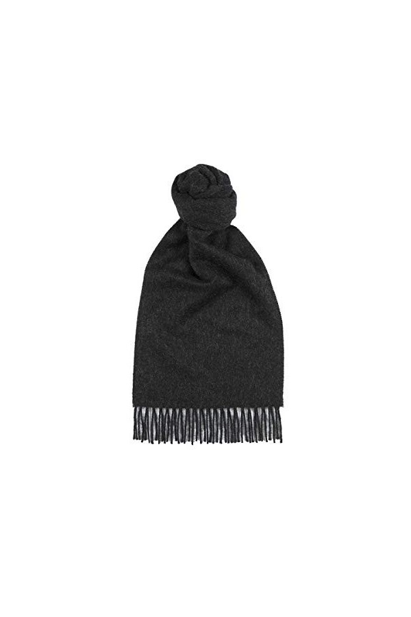 Glen Isla Écharpe 100 % cachemire Gris anthracite