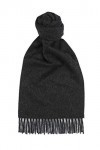 Glen Isla Écharpe 100 % cachemire Gris anthracite