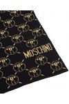 MOSCHINO femme Double question mark écharpe en laine black - gold