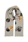 MOSCHINO femme Teddy bear �charpe grey
