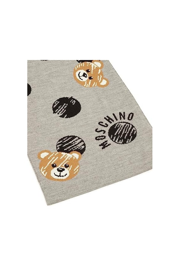 MOSCHINO femme Teddy bear �charpe grey