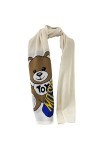Moschino Écharpe crème teddy, crème, 30x180cm