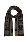 Sciarpa donna Moschino multilogo nero effetto lurex C23MO07 30623 M2336 TAGLIA UNICA