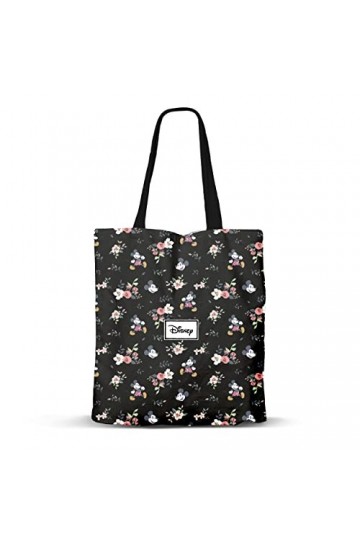 Disney Mickey Mouse Nature-Sac de Courses Shopping Bag, Noir