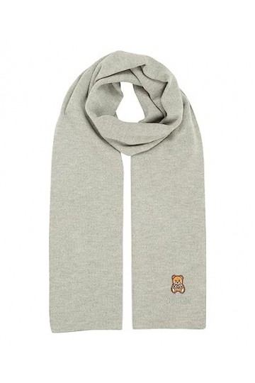 MOSCHINO femme Teddy bear �charpe grey