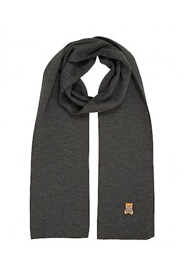 MOSCHINO femme Teddy bear �charpe grey