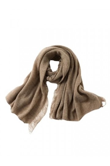 TZUFA Écharpe en cachemire pour femme automne hiver châle en cachemire écharpe tricotée de luxe pour femme