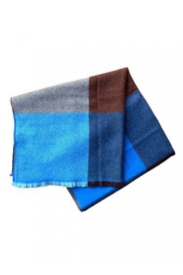 Codello Urban Highlander Écharpe en laine Bleu/marron, bleu, taille unique